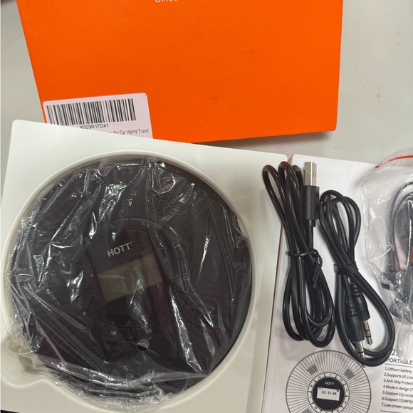 HOTT CD Player Portable with 4 Speakers, Portable CD Player with Bluetooth NWT - Picture 4 of 6